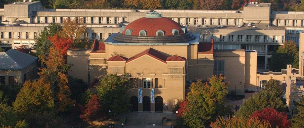 Aerial view of Shryock SIU