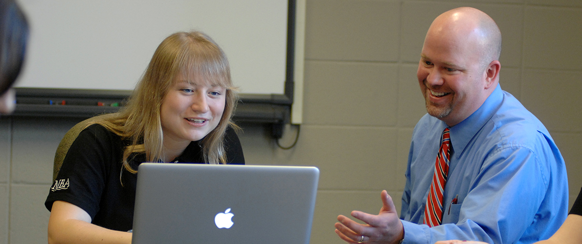 banner courses female student and male teacher