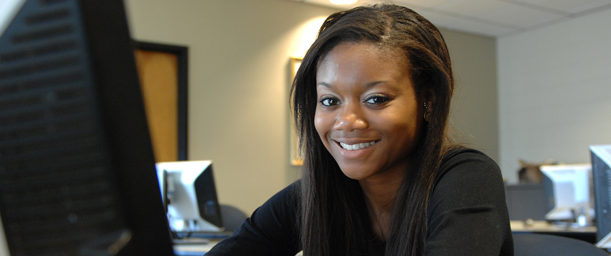 student smiling