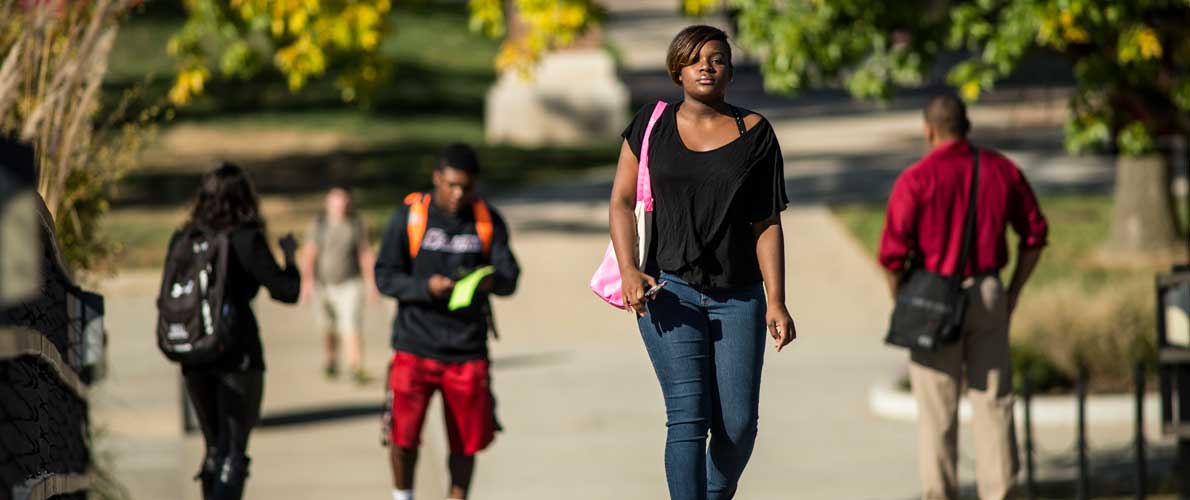 Students on campus