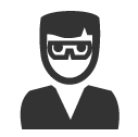 Icon of man with goggles