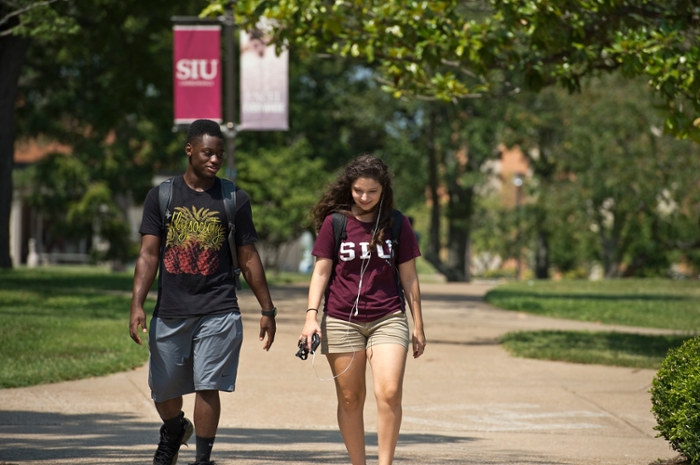 Students on Campus in Summer